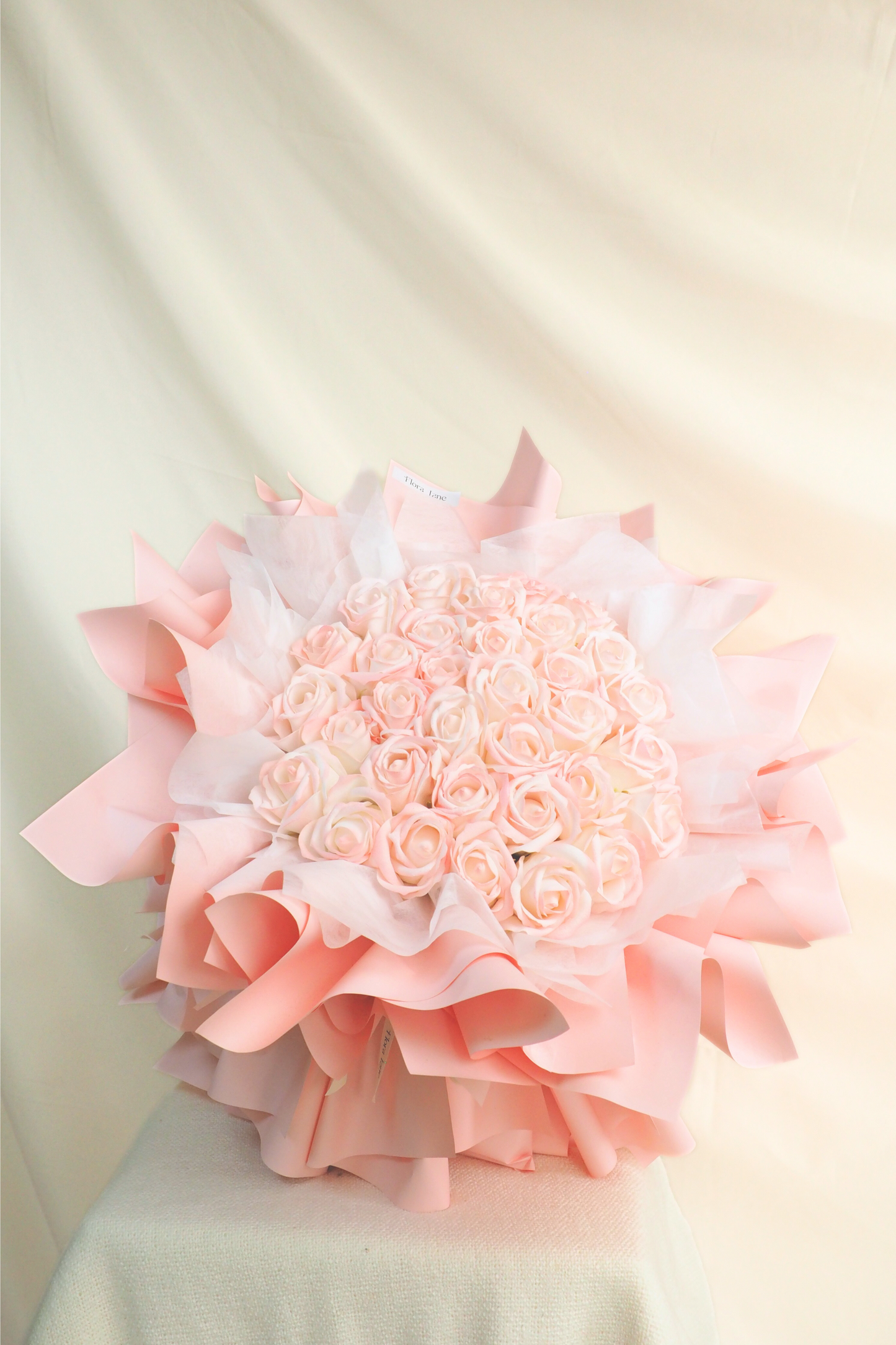 Celosia Blush Bloom Rose Bouquet