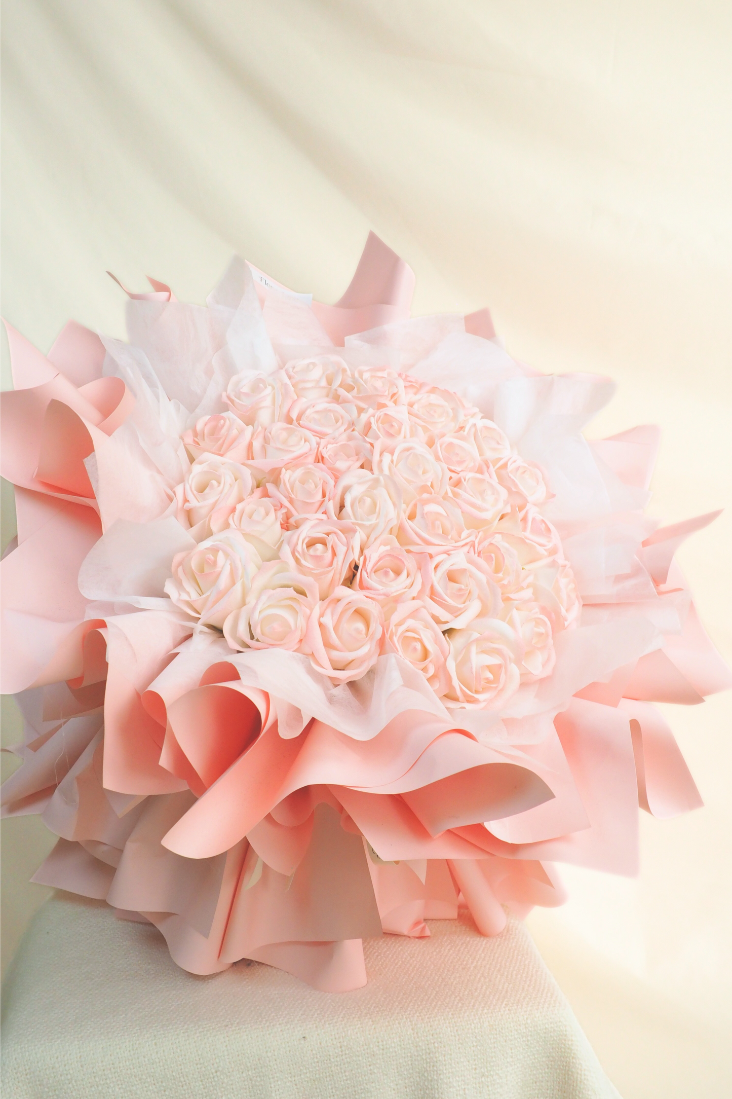 Celosia Blush Bloom Rose Bouquet